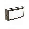 Applique Da Esterno Moderna Screen Alluminio E Termoplastica Caffè Led 10W 4000K 99500/27