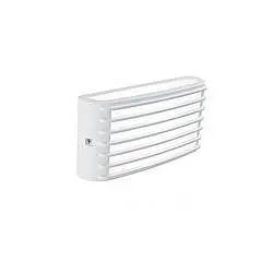 Applique Da Esterno Moderna Grid Alluminio E Termoplastica Bianco Led 10W 4000K