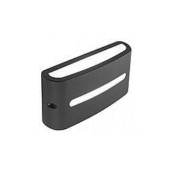 Applique Da Esterno Moderna Post Alluminio E Termoplastica Grigio Led 10W 4000K Applique Da Esterno Moderna Post Alluminio E Termoplastica Grigio Led 10W 4000K