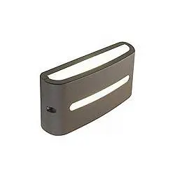 Applique Da Esterno Moderna Post Alluminio E Termoplastica Caffè Led 10W 4000K