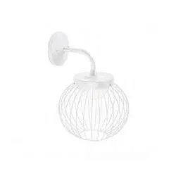 Applique Da Esterno Moderna Cage Alluminio E Termoplastica Bianco Led 20W 4000K