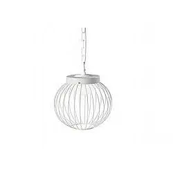 Lampada A Sospensione Da Esterno Cage Alluminio E Termoplastica Bianco Led 20W 4000K