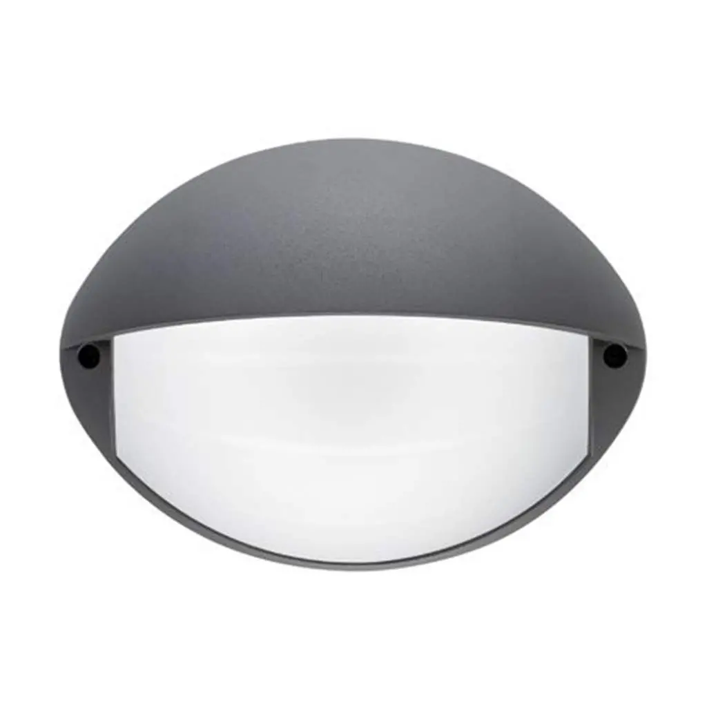 Lampada Applique Tonda Piccola Colore Bianco per Esterno Linea Palpebra