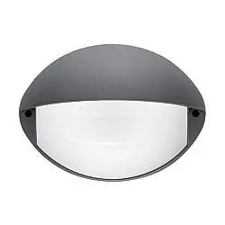 Applique Palpebra Contemporanea Coconut Alluminio Grafite 1 Luce Led 7W 4000K