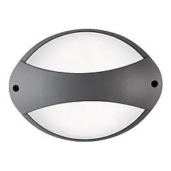 Applique Fascia Contemporanea Coconut Alluminio Grafite 1 Luce Led 7W 4000K