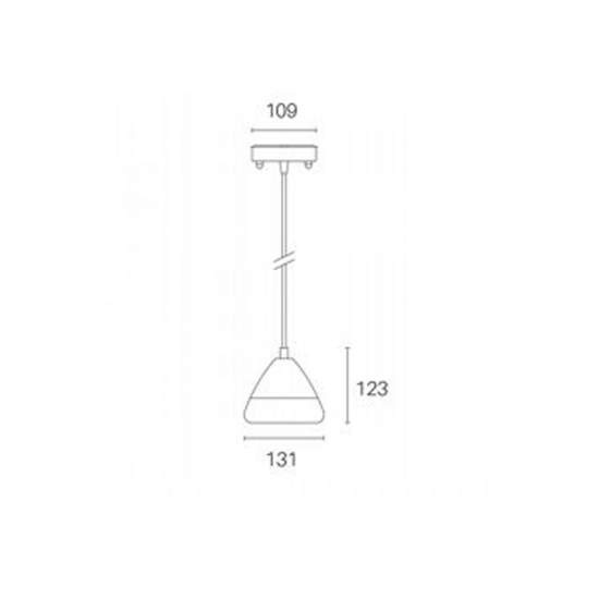 Sospensione Da Esterno Graal Alluminio E Termoplastica Tortora Led 20W 4000K 99781/39