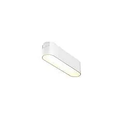 Base Di Illuminazione Per Binario Moderno Basic Alluminio Bianco Luce Calda 6W