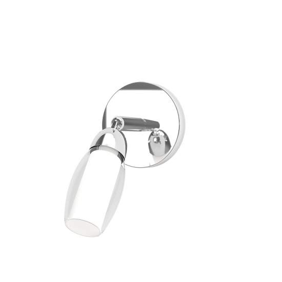 Applique Contemporanea Feeling Net Metallo Cromo Vetro Trasparente 1 Luce G9 1011_F1-A