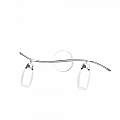 Applique Contemporanea Feeling Net Metallo Cromo Vetro Trasparente 2 Luci G9 1011_F2-A
