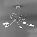 Plafoniera Contemporanea Feeling Net Metallo Cromo Vetro Trasparente 5 Luci G9 1011_PL5-A