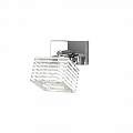 Applique Contemporanea Metropolitan Metallo Cromo Vetro Trasparente 1 Luce G9 1047_F1