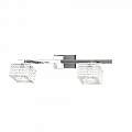 Applique Contemporanea Metropolitan Metallo Cromo Vetro Trasparente 2 Luci G9 1047_F2