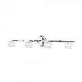 Applique Contemporanea Metropolitan Metallo Cromo Vetro Trasparente 4 Luci G9 1047_F4