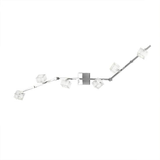 Applique Contemporanea Metropolitan Metallo Cromo Vetro Trasparente 6 Luci G9 1047_F6