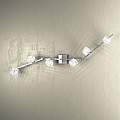 Applique Contemporanea Metropolitan Metallo Cromo Vetro Trasparente 6 Luci G9 1047_F6