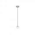 Sospensione Contemporanea Metropolitan Metallo Cromo Vetro Trasparente 1 Luce G9 1047_S1