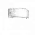 Applique Contemporanea Linear Mad Metallo E Vetro Bianco 1 Luce E27 30Cm 1075_A30