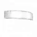 Applique Contemporanea Linear Mad Metallo E Vetro Bianco 2 Luci E27 50Cm 1075_A50