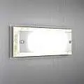 Applique Moderna Tray Metallo Bianco Vetro Foglia Oro 2 Luci E27 1087_AG-FO