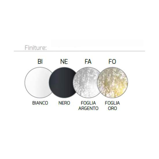 Applique Contemporanea Shadow Metallo E Vetro Bianco 4 Luci E27 71Cm 1088_70-BI