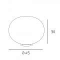 Lampada Da Scrivania Contemp Soft Metallo Cromo Vetro Acidato Opaco E27 45Cm 1092_LT45