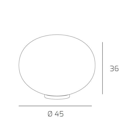 Lampada Da Scrivania Contemp Soft Metallo Cromo Vetro Acidato Opaco E27 45Cm 1092_LT45