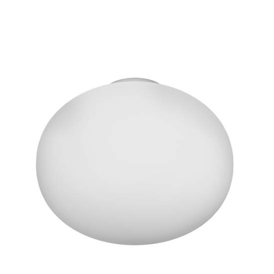 Plafoniera Contemporanea Soft Metallo Cromo Vetro Acidato Opaco 1 Luce E27 45Cm 1092_PL45