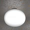 Plafoniera Contemporanea Soft Metallo Cromo Vetro Acidato Opaco 1 Luce E27 45Cm 1092_PL45