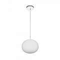 Sospensione Contemporanea Soft Metallo Cromo Vetro Acidato Opaco 1 Luce E14 1092_S18