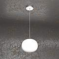 Sospensione Contemporanea Soft Metallo Cromo Vetro Acidato Opaco 1 Luce E14 1092_S18