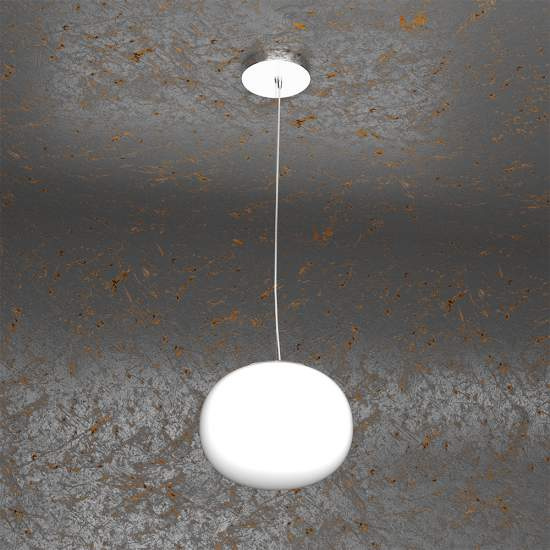 Sospensione Contemporanea Soft Metallo Cromo Vetro Acidato Opaco 1 Luce E14 1092_S18
