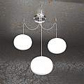 Sospensione Contemp Decentratori Soft Metallo Cromo Vetro Opaco 3 Luci E14 1092_S3-18
