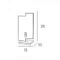 Abatjour Moderno Tetris Metallo Bianco Vetro 1 Luce G9 1120_P