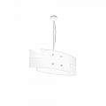 Sospensione Moderna Tetris Metallo Bianco Vetro 1 Luce E27 1120_S55