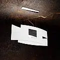 Sospensione Moderna Tetris Color Metallo Cromo Vetro Bianco 2 Luci E27 1121_S75-CR