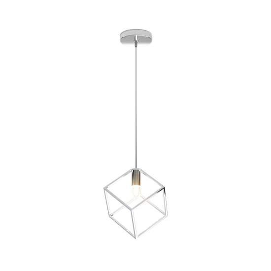 Sospensione Moderna Frame Metallo Cromo 1 Luce G9 1125_S1