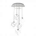 Sospensione Moderna Frame Metallo Cromo 5 Luci G9 1125_S5