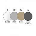 Applique Moderna Plate Metallo Grigio 3 Luci Gx53 1129_A3-GR