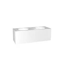 Applique Moderna Plate Metallo Bianco 4 Luci Gx53