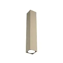 Plafoniera Moderna Rettangolare Cubica Plate Metallo Sabbia 1 Luce Gx53