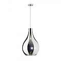 Sospensione Contemporanea Drop Metallo E Vetro Cromo 1 Luce E14 D.26Cm 1134CR_SG-CR