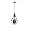 Sospensione Contemporanea Drop Metallo Cromo Vetro Cromo 1 Luce E14 D.22Cm 1134CR_SM-CR