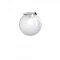 Plafoniera Contemp Glitter Metallo Cromo Vetro Soffiato Trasp 1 Luce E27 25Cm 1135_PL25