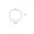 Plafoniera Contemp Glitter Metallo Cromo Vetro Soffiato Trasp 1 Luce E27 30Cm 1135_PL30