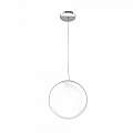 Sospensione Contemporanea Glitter Metallo Cromo Vetro Soffiato Trasp 1 Luce E14 1135_S20