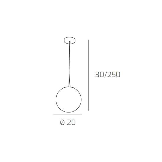 Sospensione Contemporanea Glitter Metallo Cromo Vetro Soffiato Trasp 1 Luce E14 1135_S20