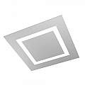 Plafoniera Moderna Carpet Metallo Grigio 4 Luci 2G11 58Cm 1137_60-GR
