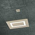 Sospensione Moderna Rettangolare Carpet Metallo Sabbia 4 Luci 2G11 58X39Cm 1137_SRP-SA