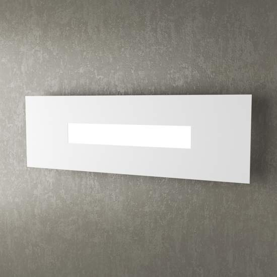 Applique Moderna Rettangolare Wally Metallo Bianco 1 Luce 2G11 49Cm | Appliques - Lampade da Parete | Luce Art Shop Applique Moderna Rettangolare Wally Metallo Bianco 1 Luce 2G11 49Cm | Top Light