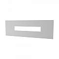 Applique Moderna Rettangolare Wally Metallo Grigio 1 Luce 2G11 49Cm | Top Light